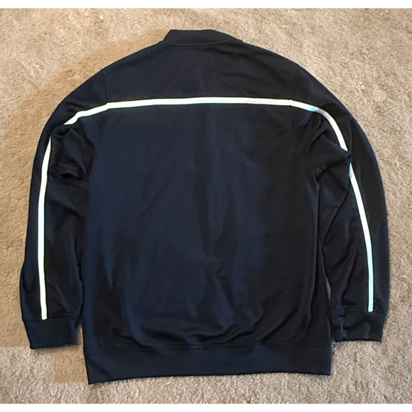 Nike Dri Fit Track Jacket Mens Black White Size Medium Zip Pockets Oversized - Picture 7 of 10
